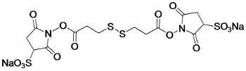 3,3´-Dithiobis(sulfosuccinimidylpropionate), DTSSP crosslinker structure image, CAS # 81069-02-5